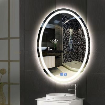 آینه دیواری بیضی سرویس دستشویی